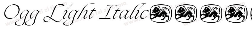 Ogg Light Italic字体转换
